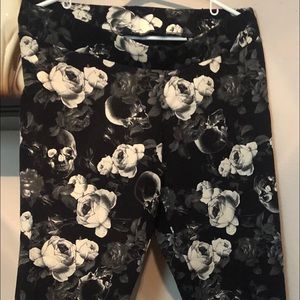 Legging black and white graphic